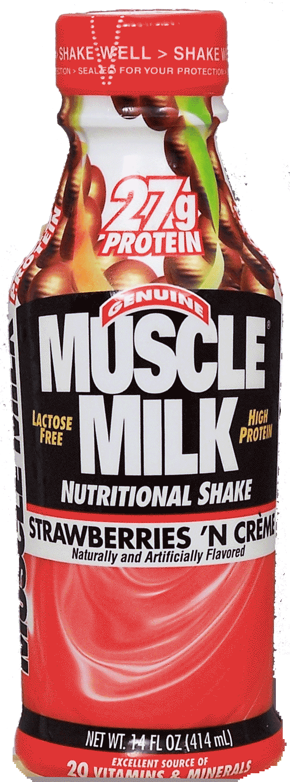 Muscle Milk  strawberries 'n creme nutritional shake, refrigerate after opening Full-Size Picture